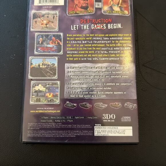 WDL World Destruction League: Thunder Tanks (PlayStation 2 PS2) Tested Complete - Picture 5 of 9